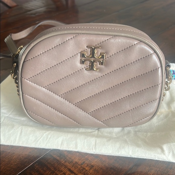 Tory Burch Kira Chevron Small Bag in Taupe - Picture 1 of 11